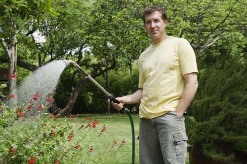 Eco-friendly lawn mowing practices with electric mower